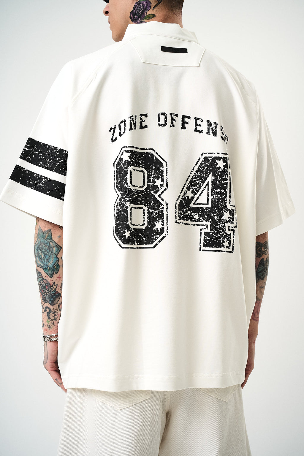 84 Zone Oversized T-Shirt Ecru