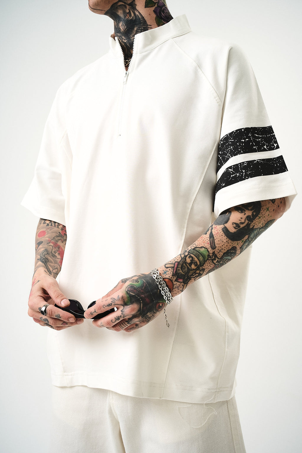 84 Zone Oversized T-Shirt Ecru