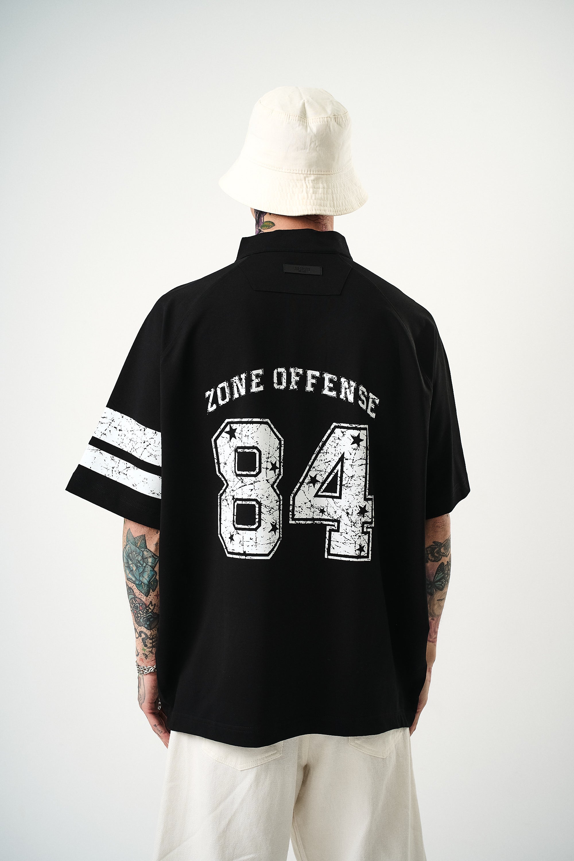 84 Zone Oversized T-Shirt Black