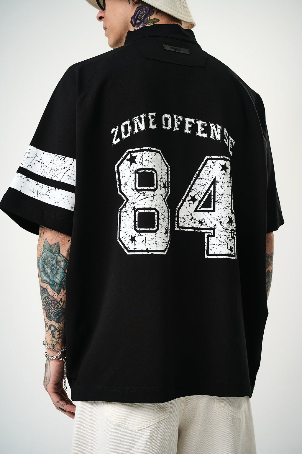 84 Zone Oversized T-Shirt Black