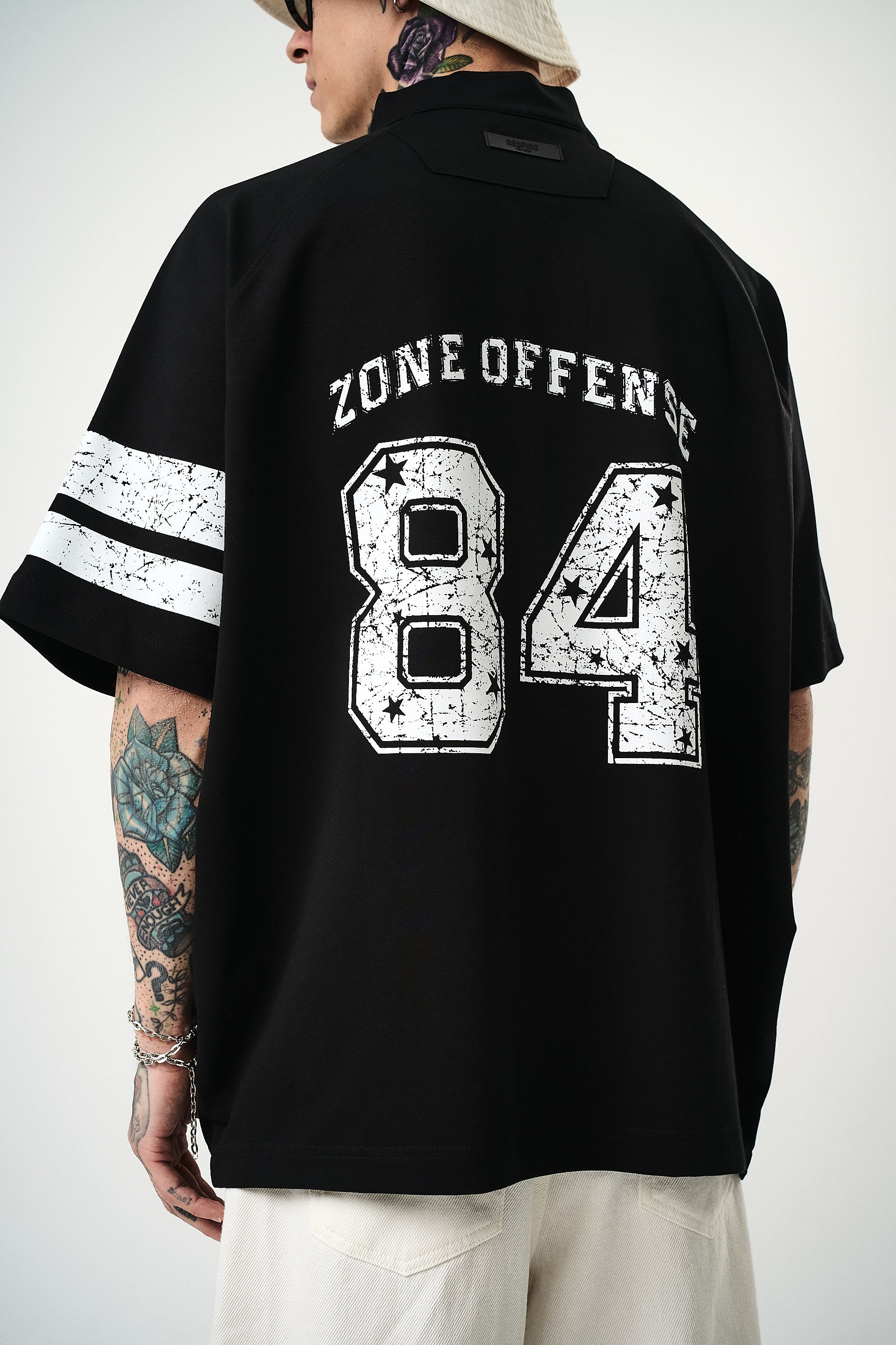 84 Zone Oversized T-Shirt Black