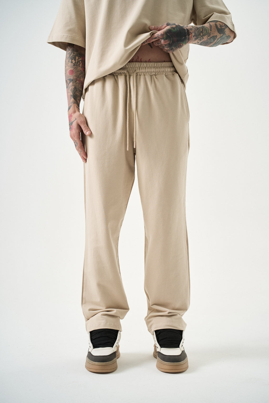 Basic Baggy Sweatpant Beige
