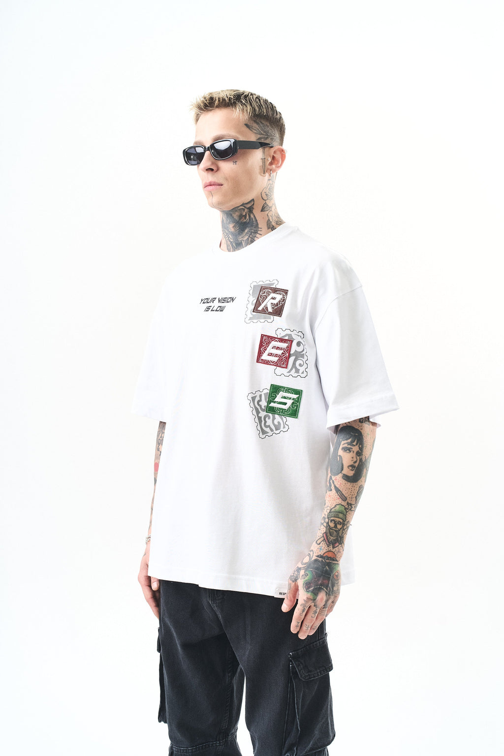 Low Vision Oversized T-Shirt White