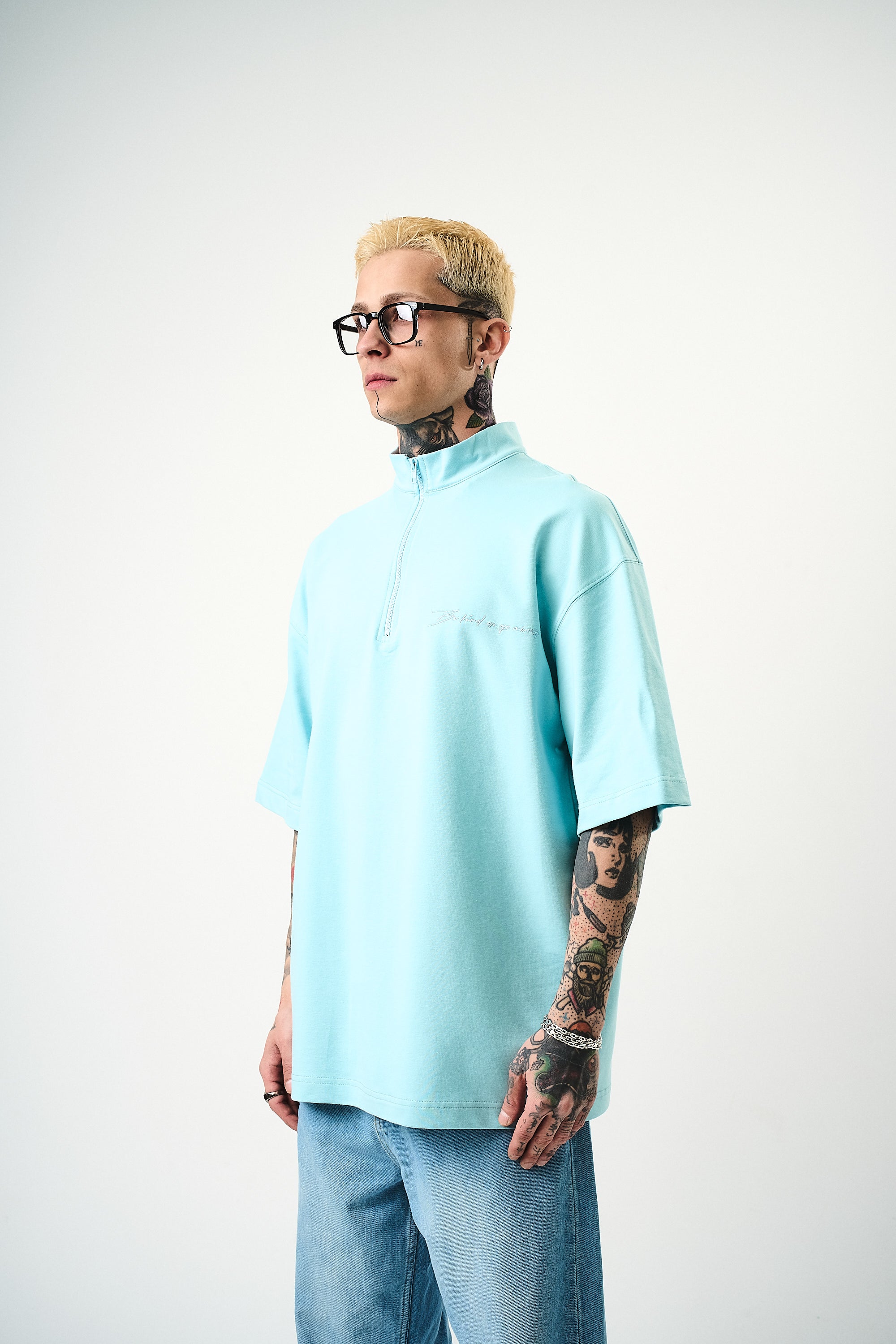 Be Kind Oversized T-Shirt Baby Blue