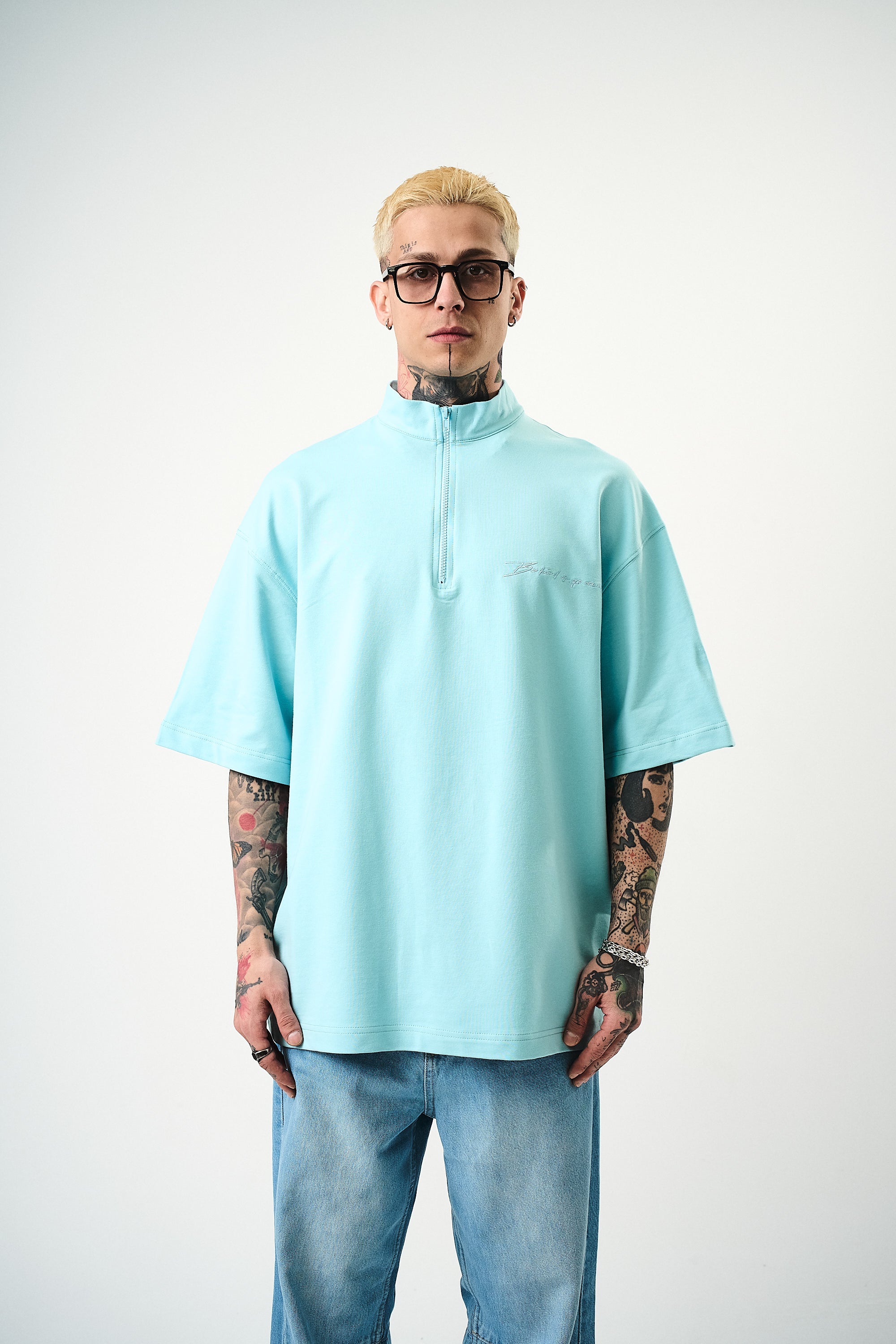 Be Kind Oversized T-Shirt Baby Blue