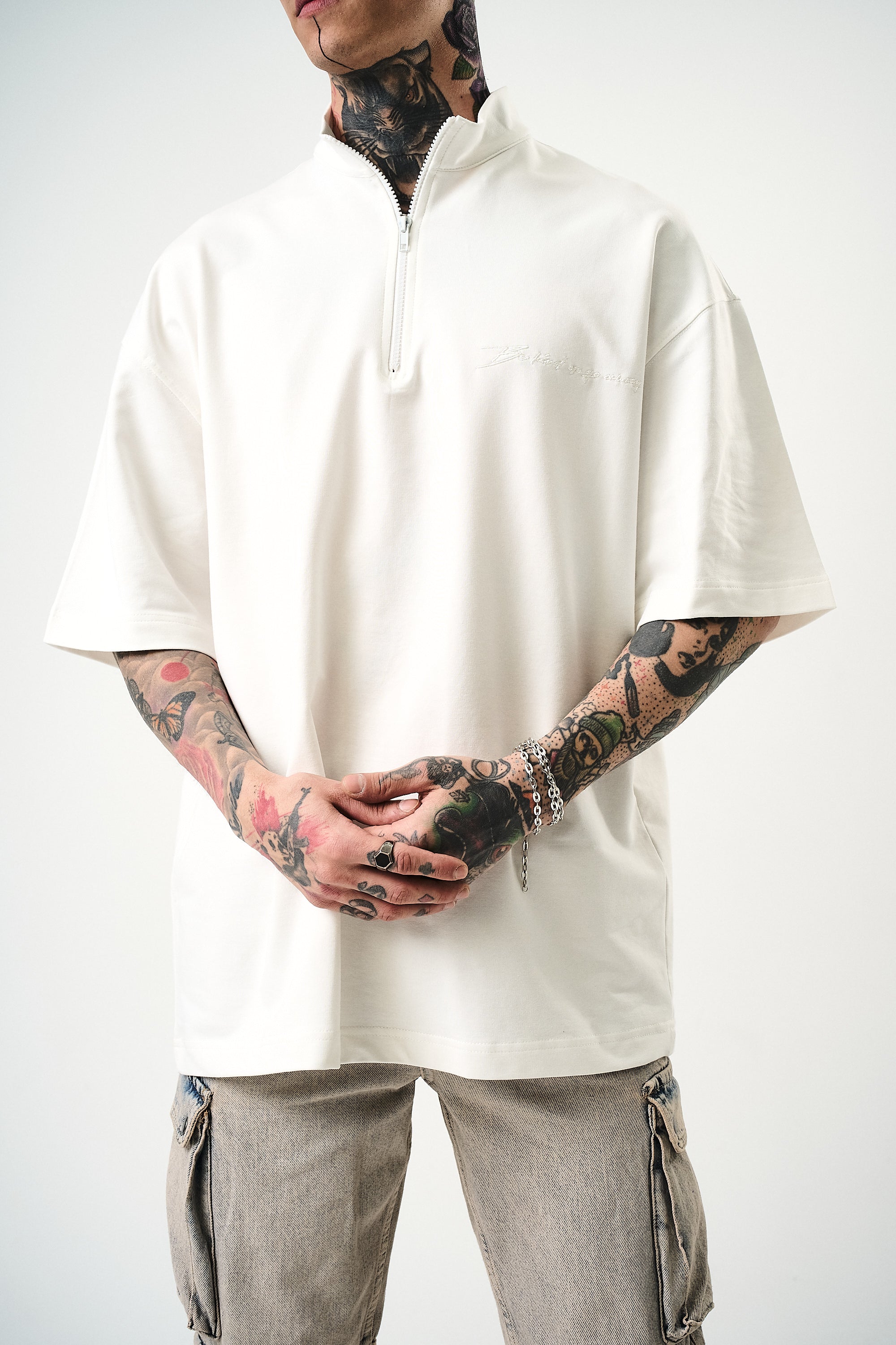 Be Kind Oversized T-Shirt Ecru