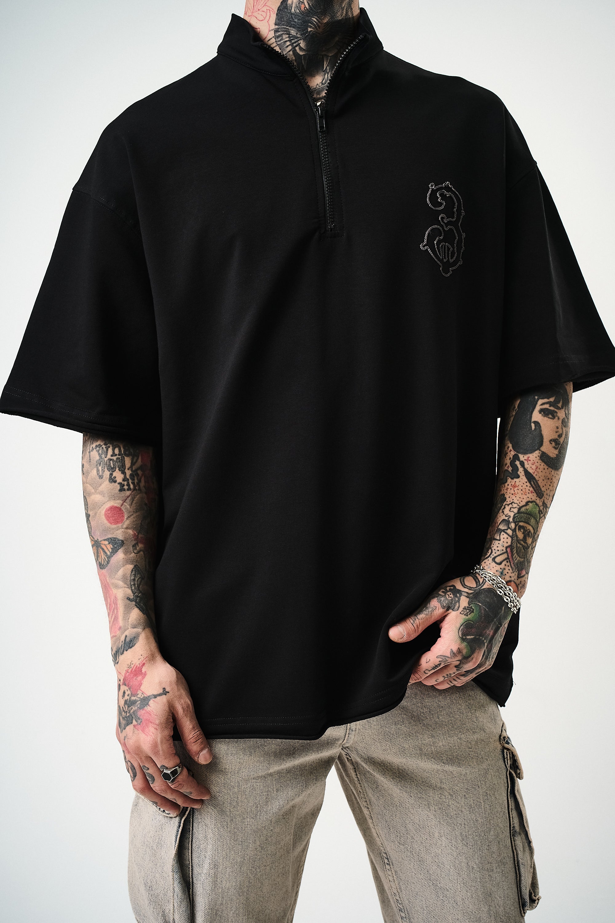 3 Oversized T-Shirt Black