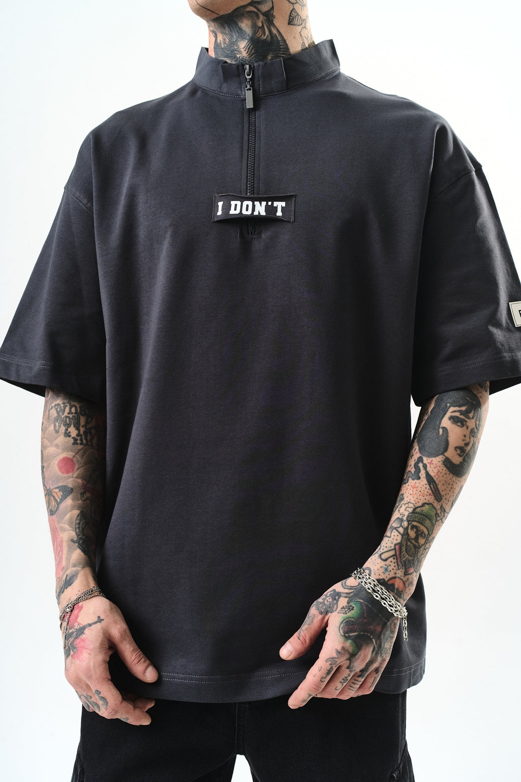 I Don't Oversized T-Shirt Smoked