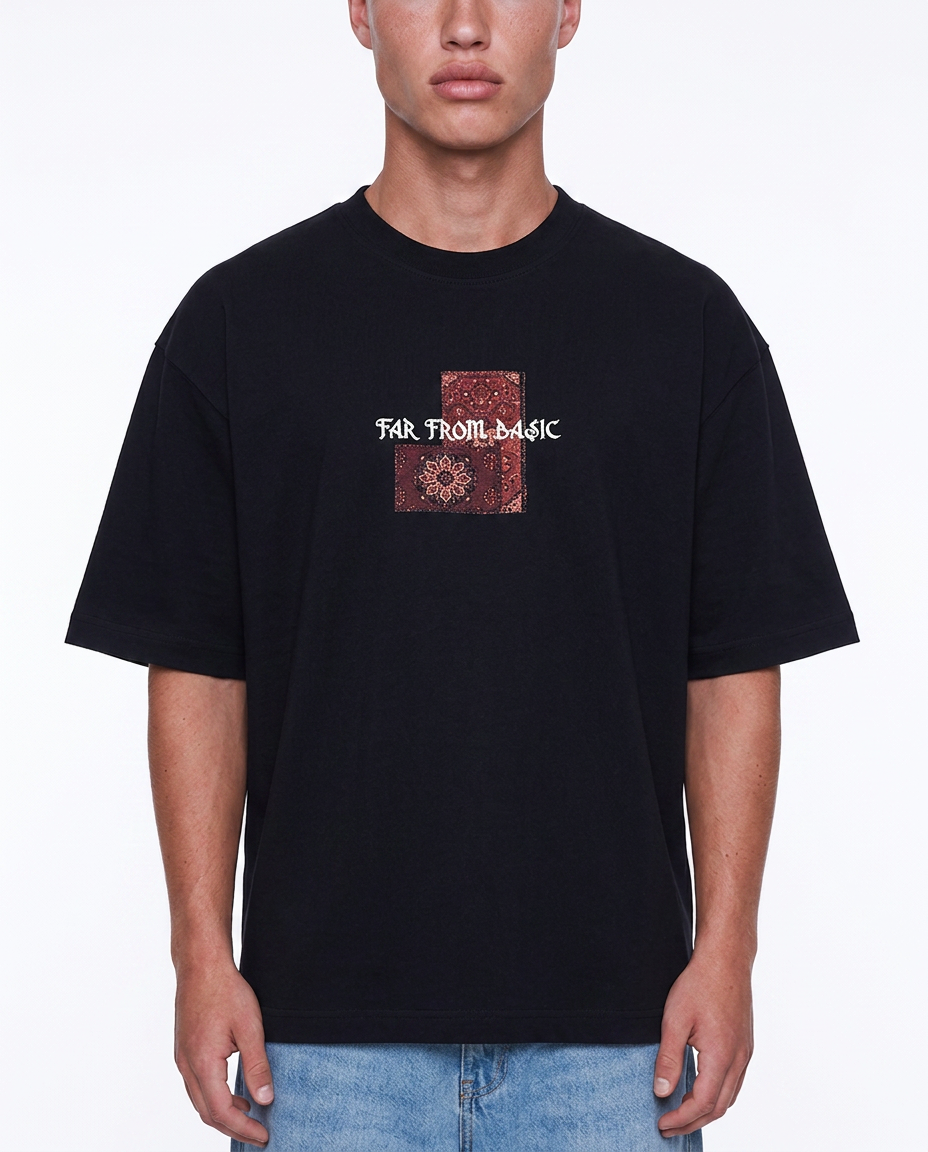 Far From Basic Oversized T-Shirt Black