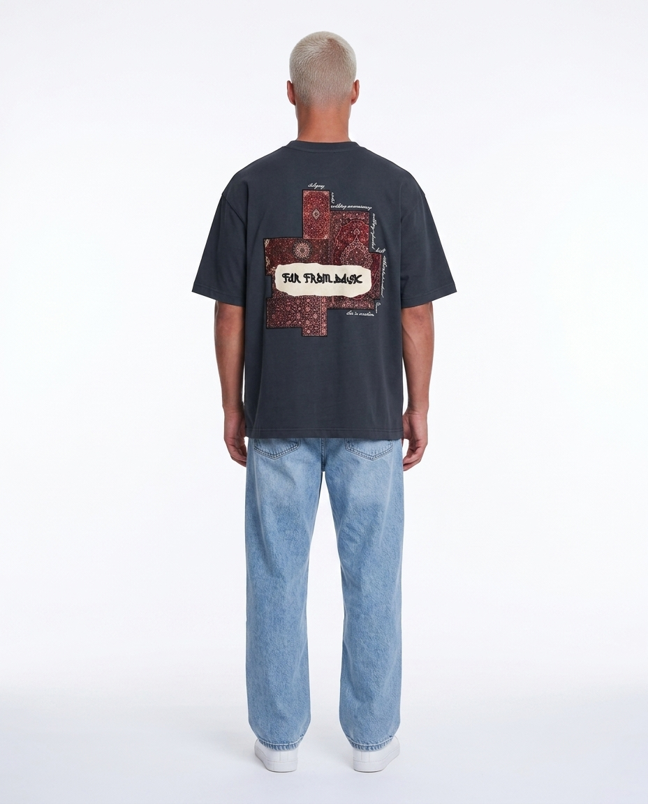 Far From Basic Oversized T-Shirt Smoked