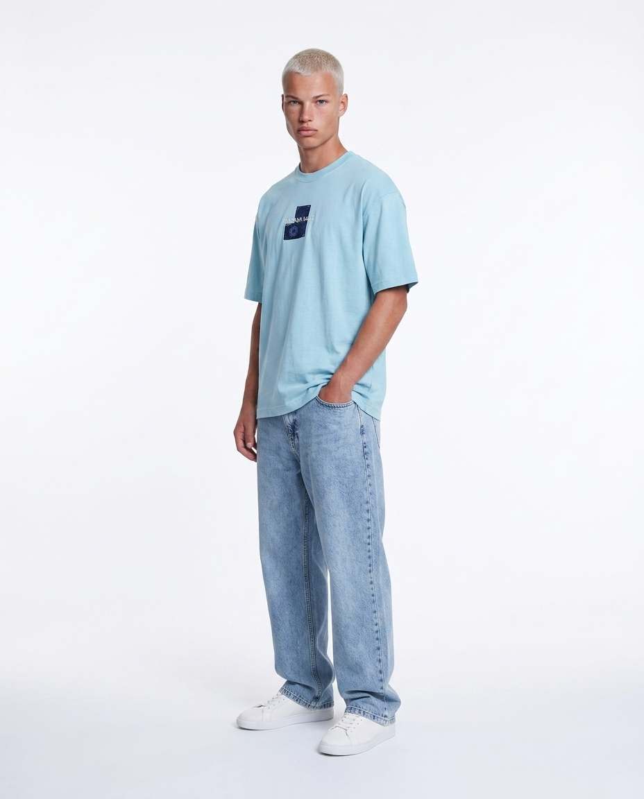 Far From Basic Oversized T-Shirt Baby Blue