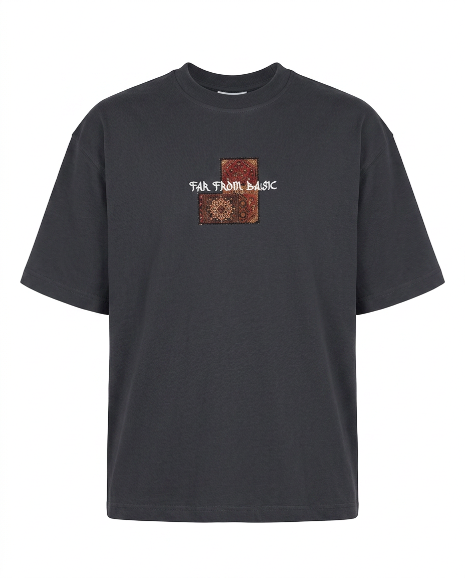 Far From Basic Oversized T-Shirt Smoked