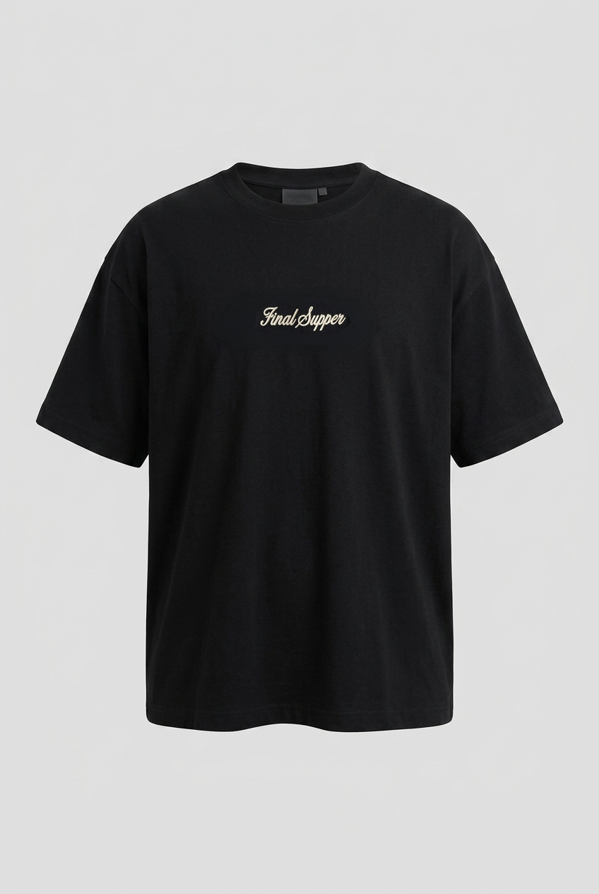Final Supper Oversized T-Shirt Black