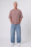 Basic Oversized T-Shirt 24/1 Brown