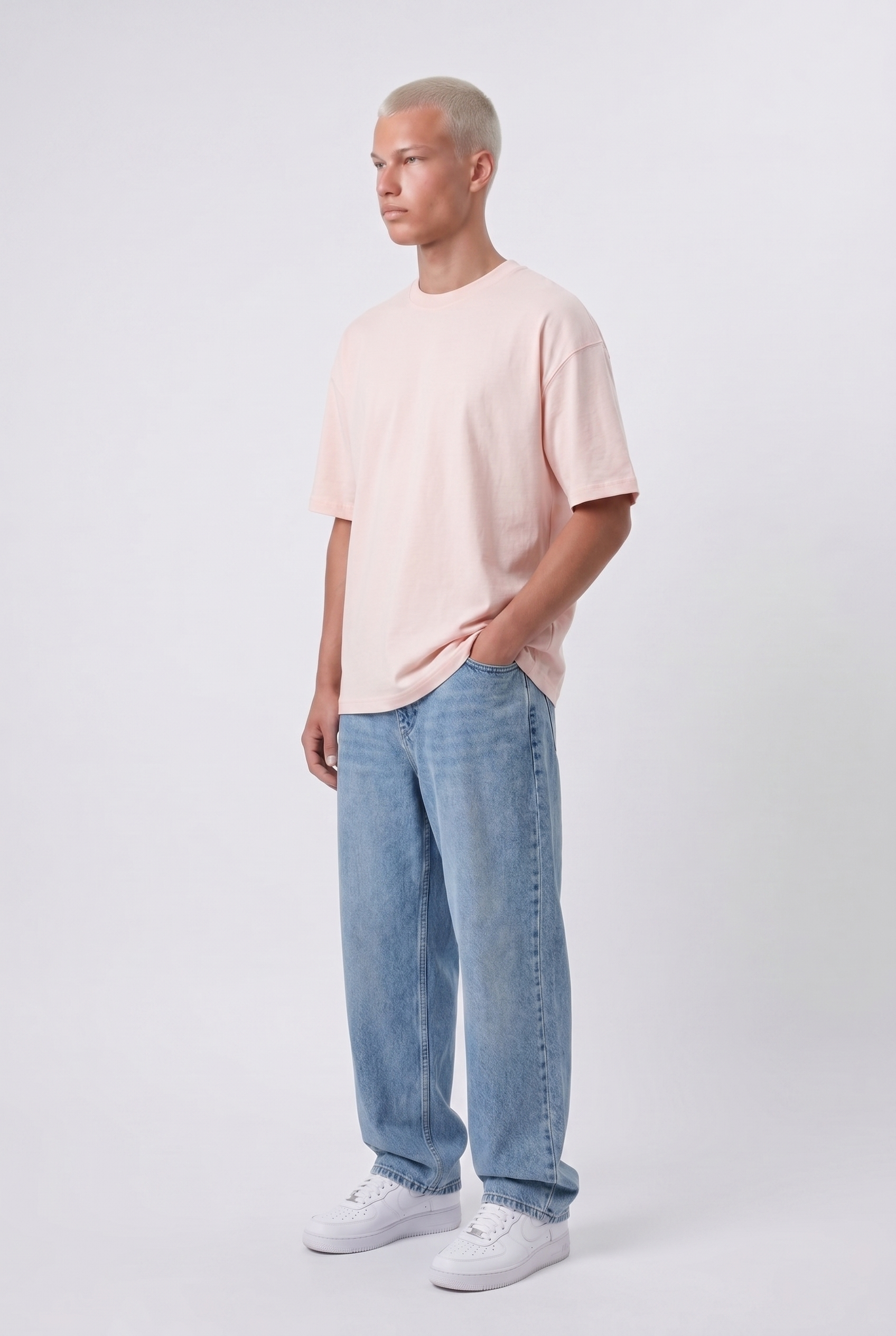 Basic Oversized T-Shirt 24/1 Pink
