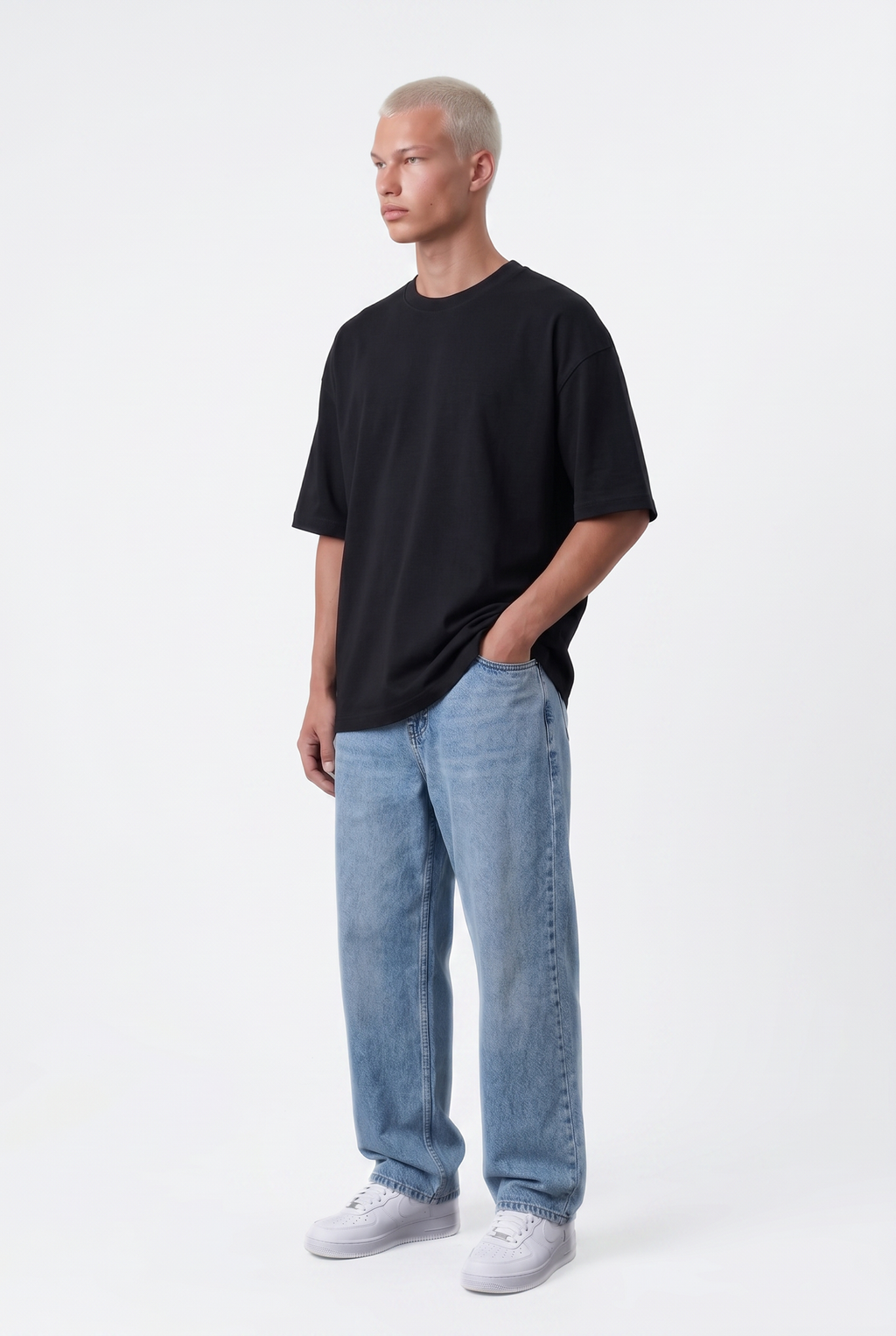 Basic Oversized T-Shirt 24/1 Black