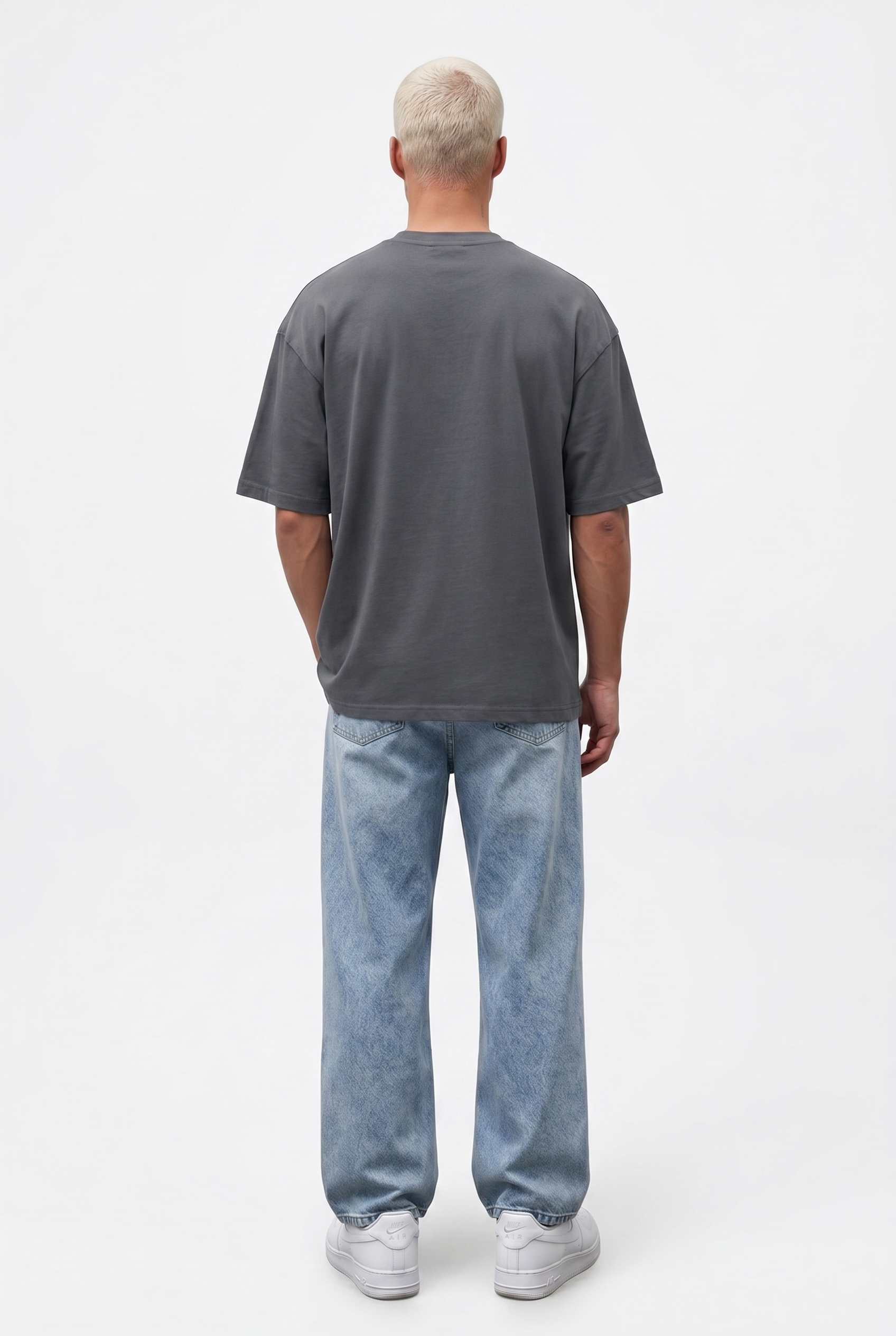 Basic Oversized T-Shirt 24/1 Smoked