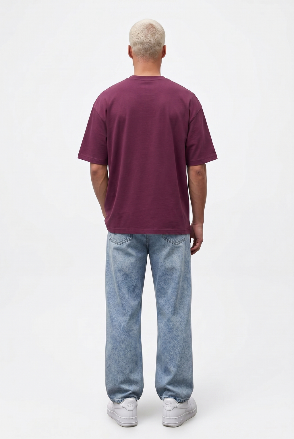 Basic Oversized T-Shirt 24/1 Cherry