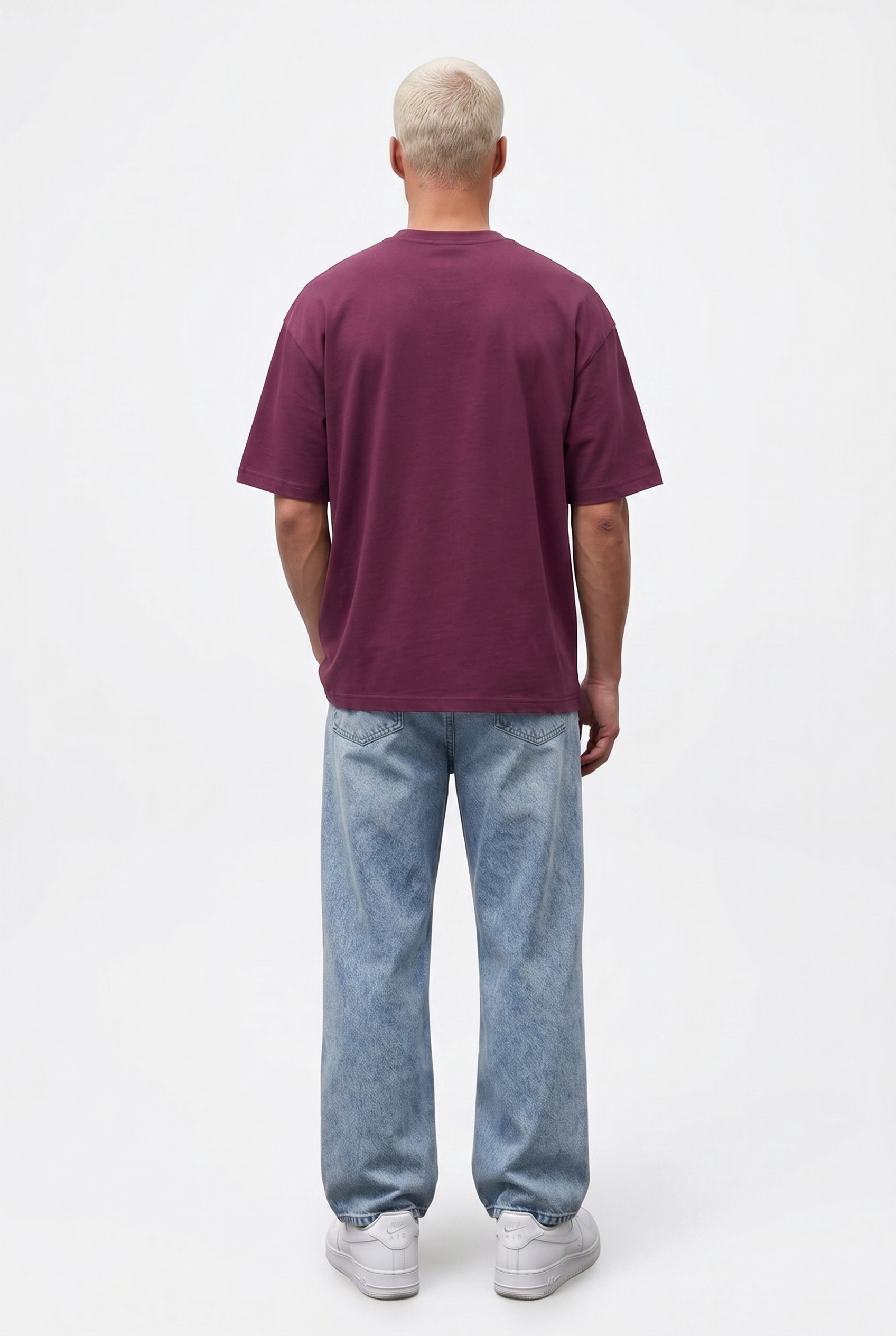 Basic Oversized T-Shirt 24/1 Cherry