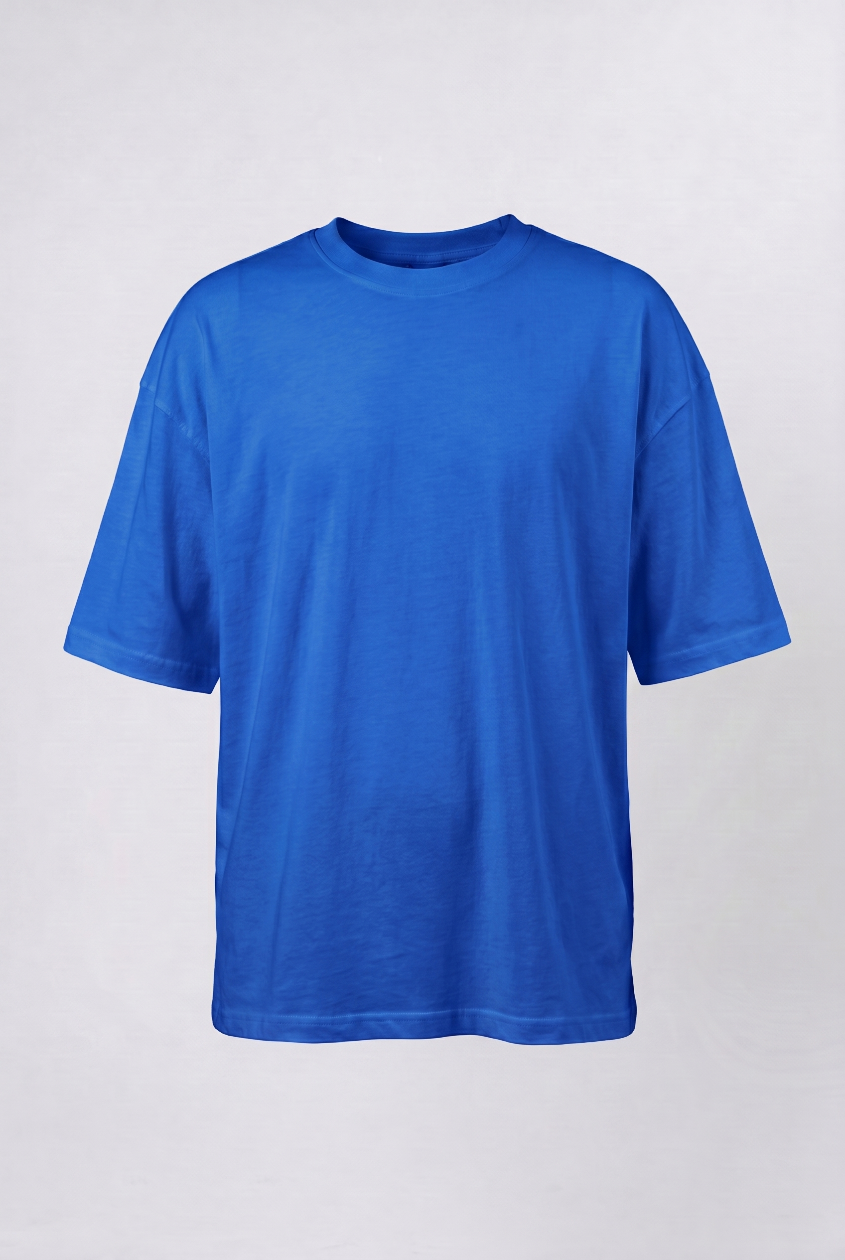 Basic Oversized T-Shirt 24/1 Sax Blue