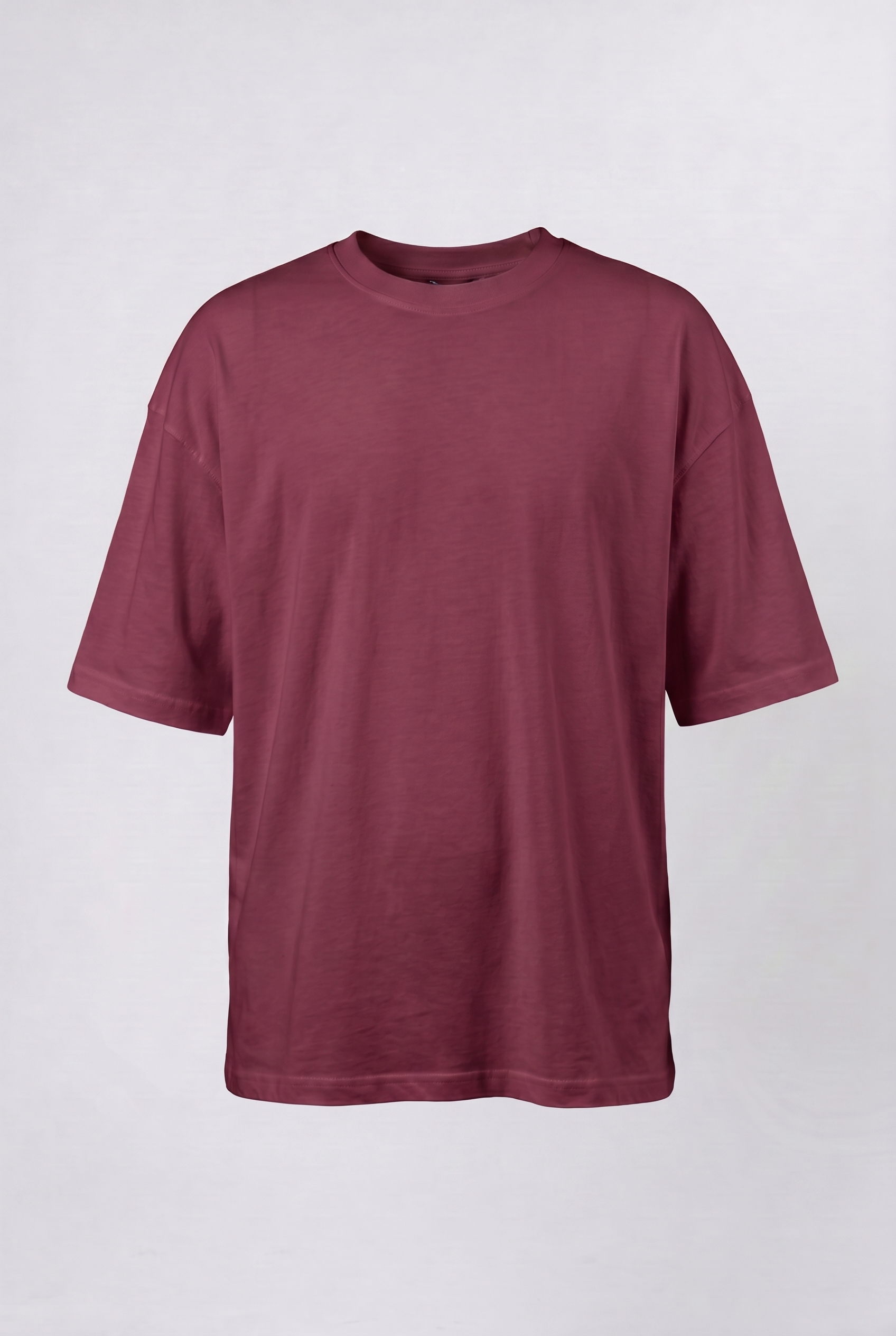 Basic Oversized T-Shirt 24/1 Burgundy