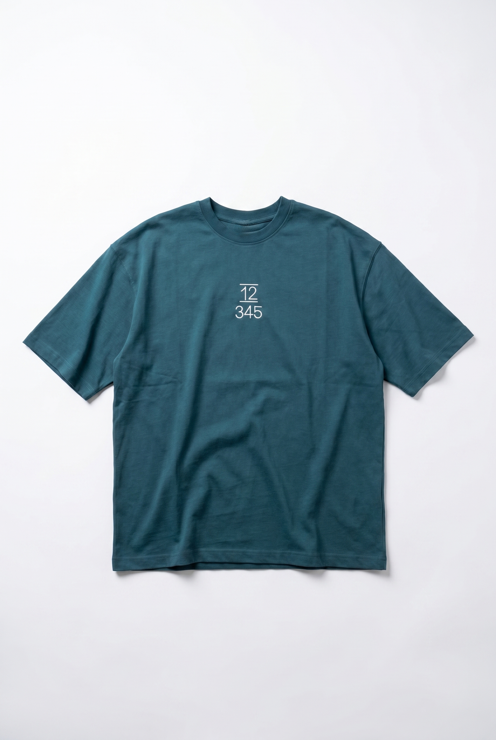 Embroidered Oversized T-Shirt Emerald