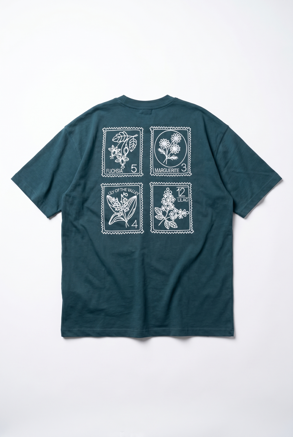 Embroidered Oversized T-Shirt Emerald