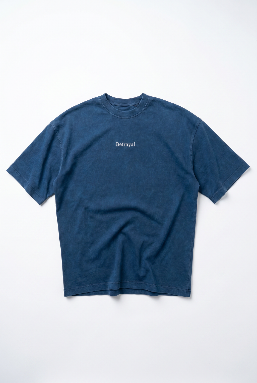 Betrayal Washed Oversized T-Shirt Navy