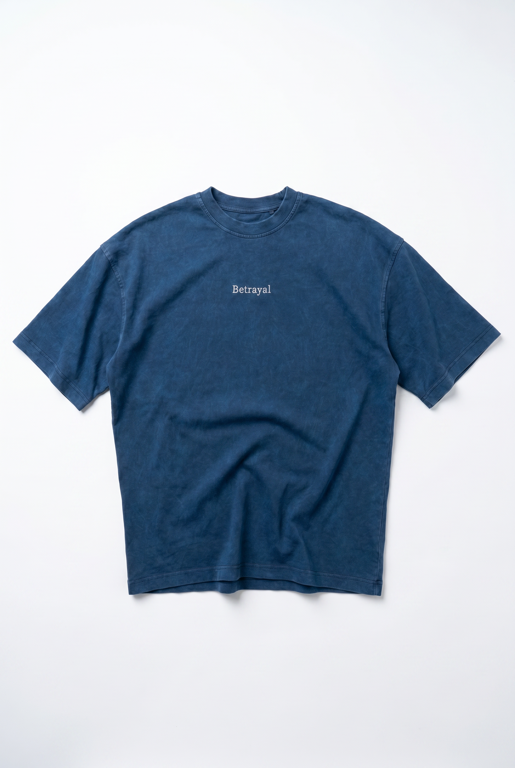 Betrayal Washed Oversized T-Shirt Navy