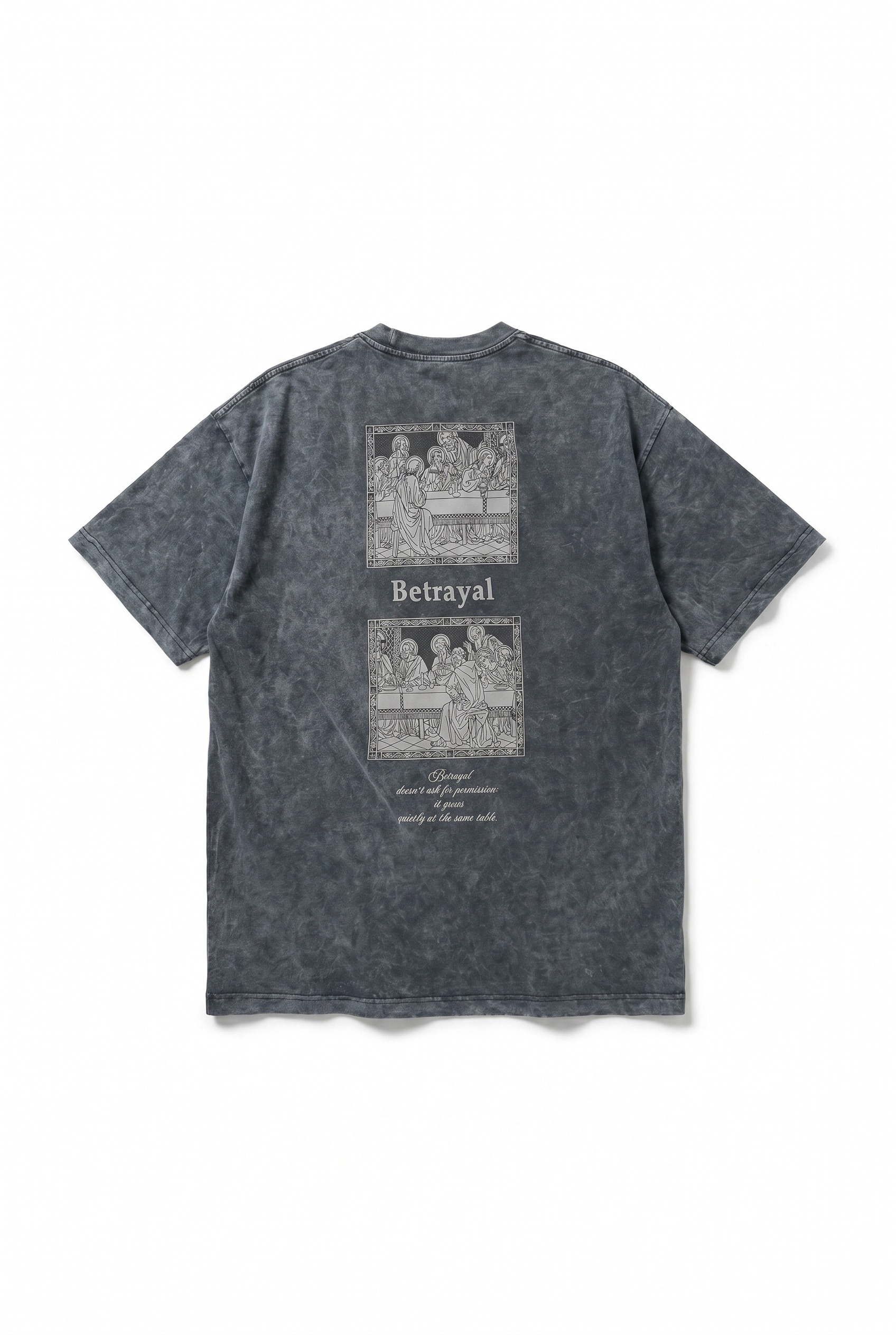 Betrayal Washed Oversized T-Shirt Black