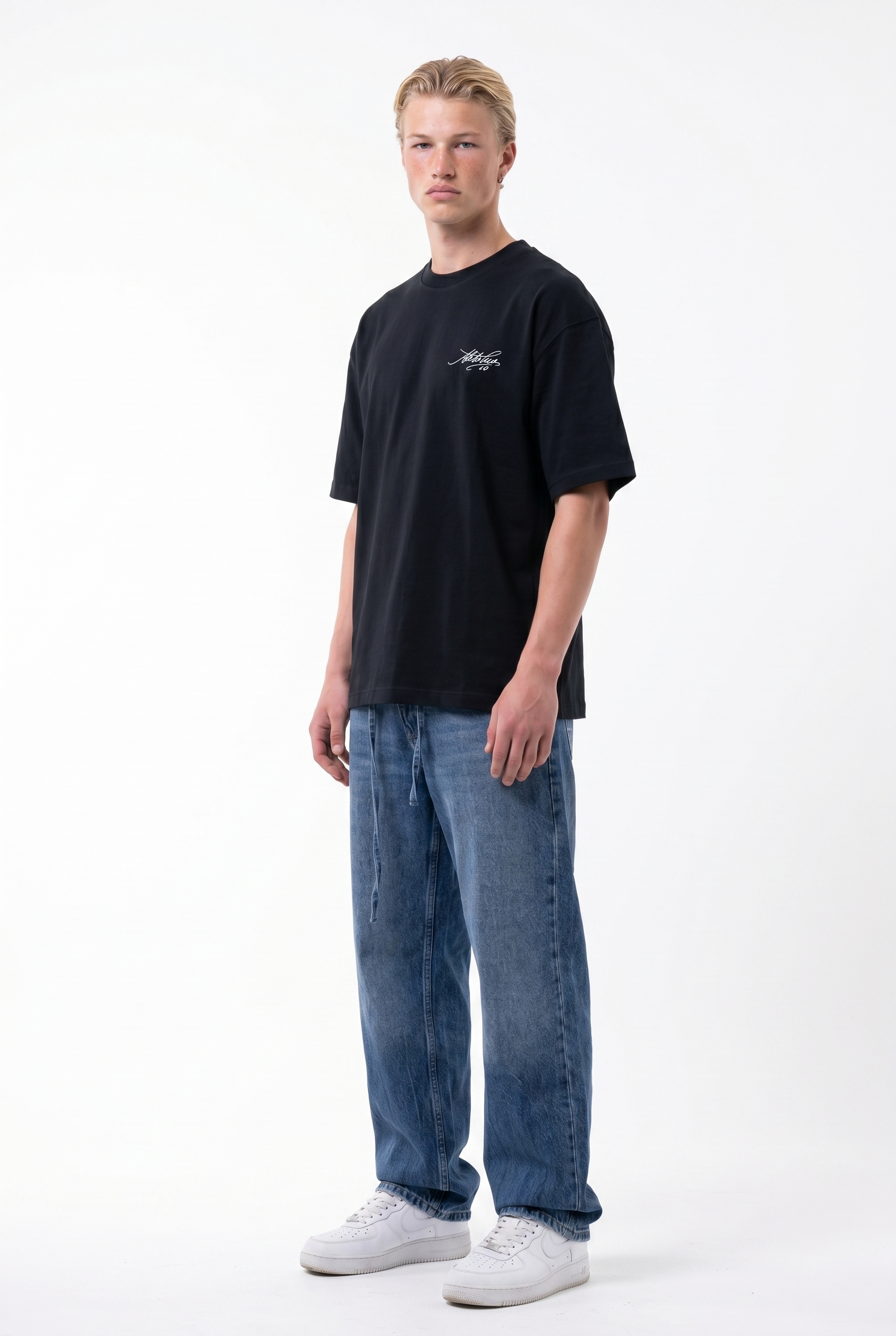 Piero Oversized T-Shirt Black