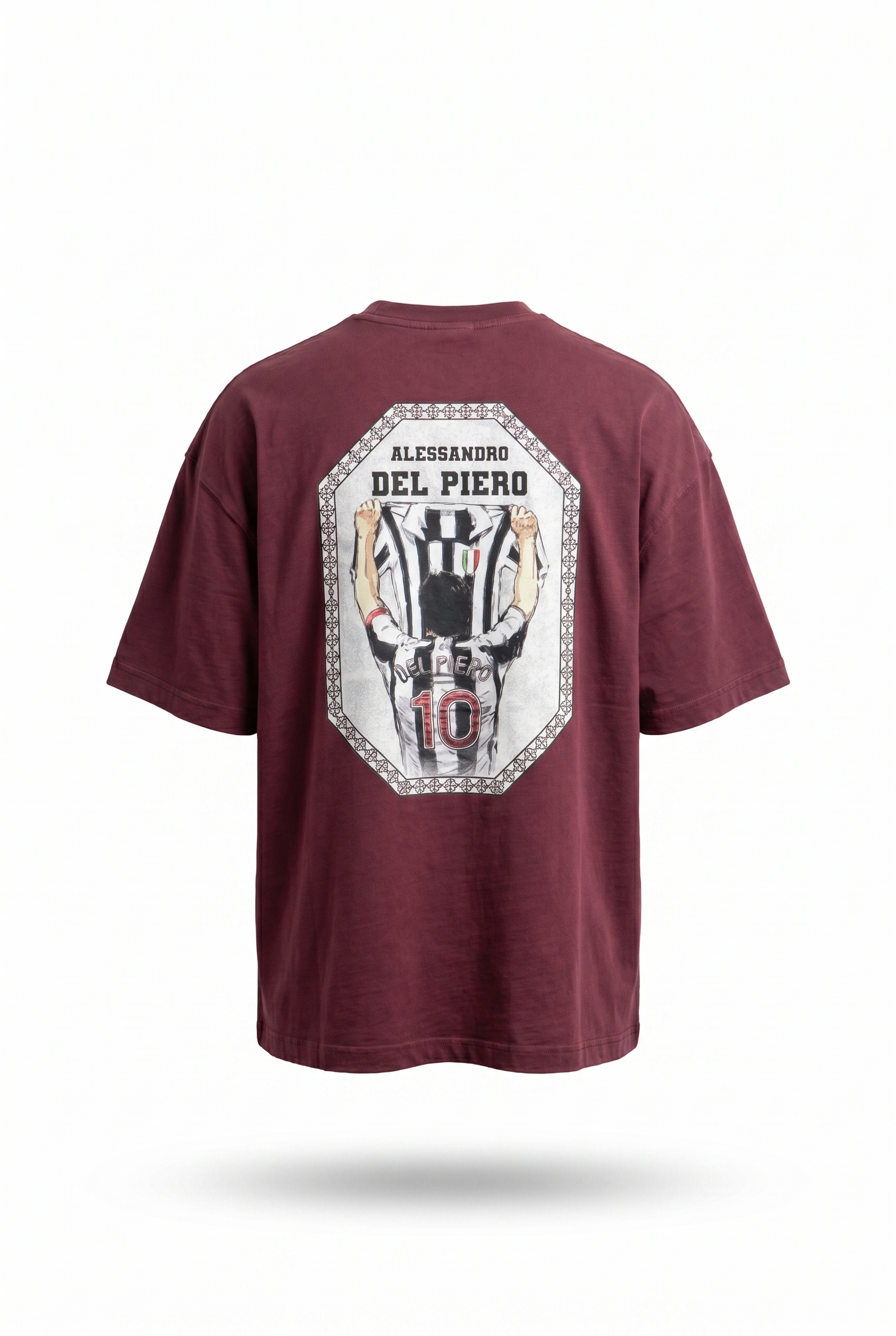 Piero Oversized T-Shirt Burgundy