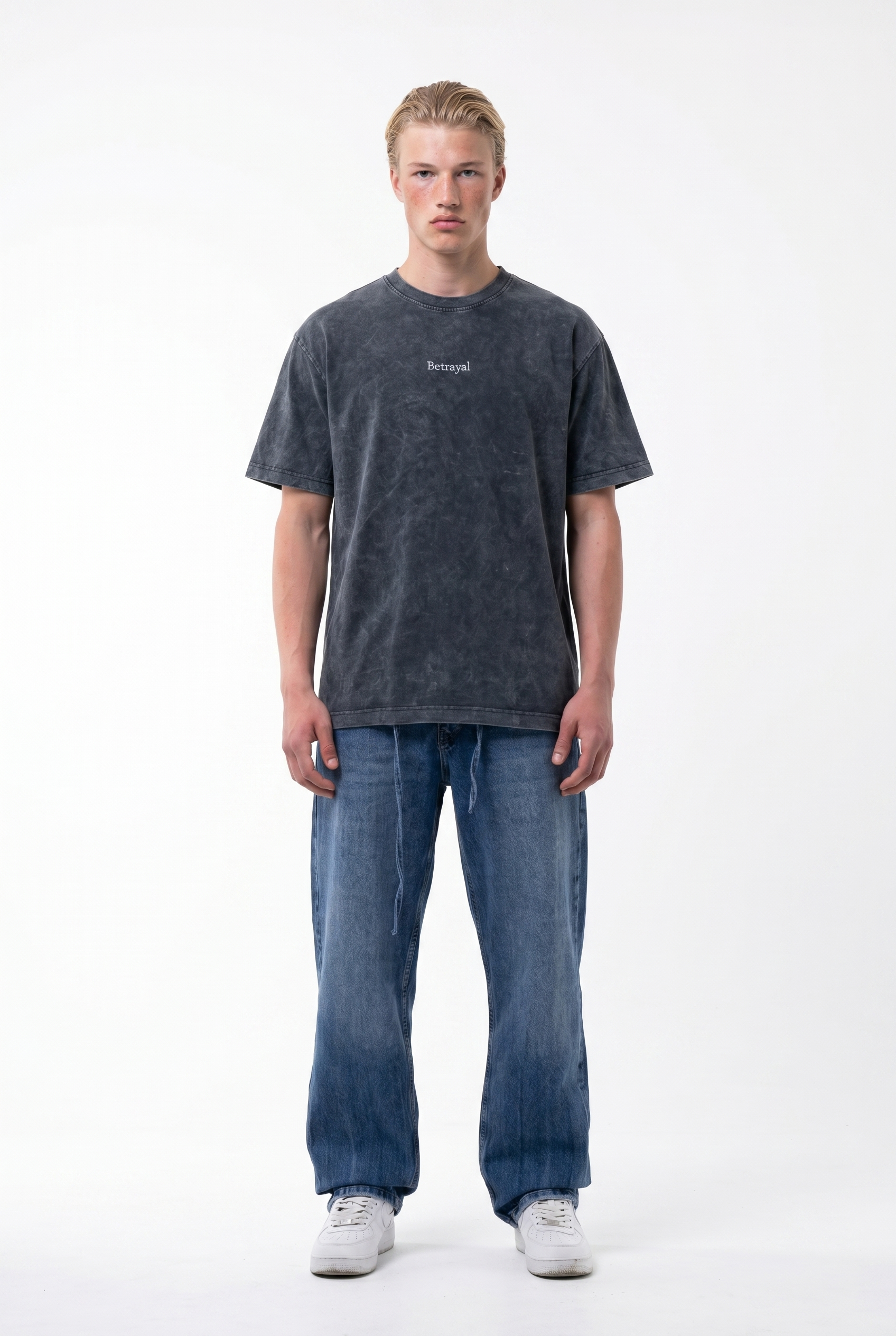 Betrayal Washed Oversized T-Shirt Black