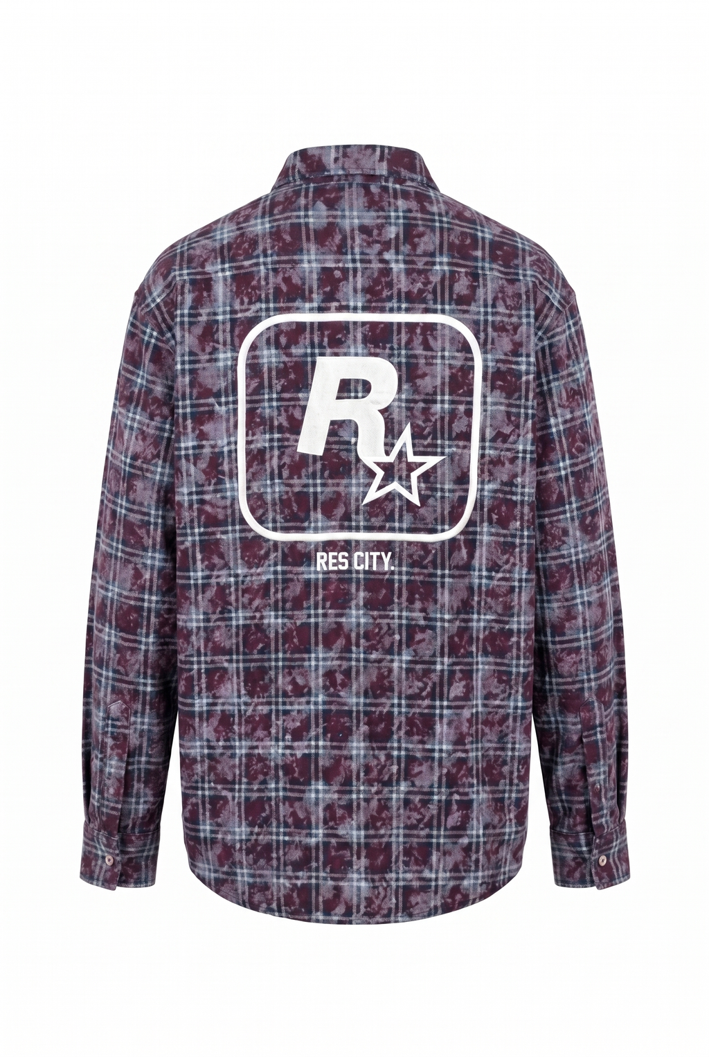 R Oversized Shirt Burgundy