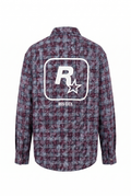 R Oversized Shirt Burgundy