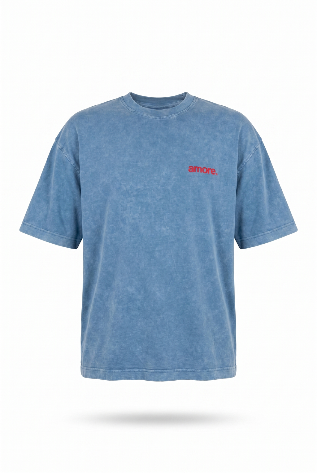Amore Washed Oversized T-Shirt Blue
