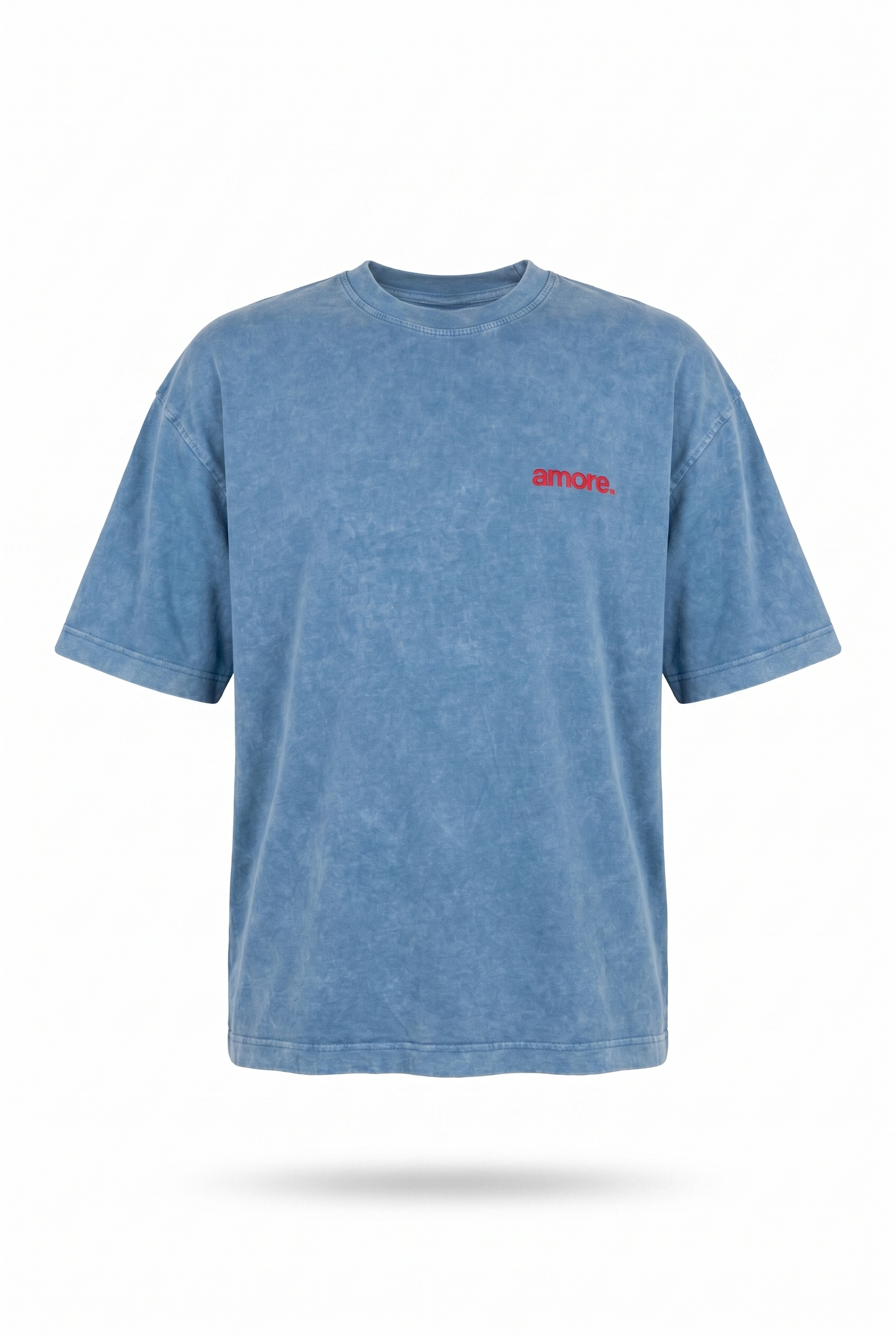 Amore Washed Oversized T-Shirt Blue