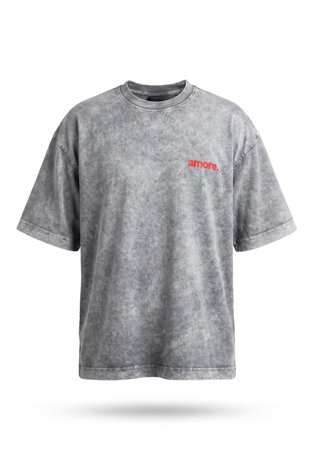 Amore Washed Oversized T-Shirt Gray