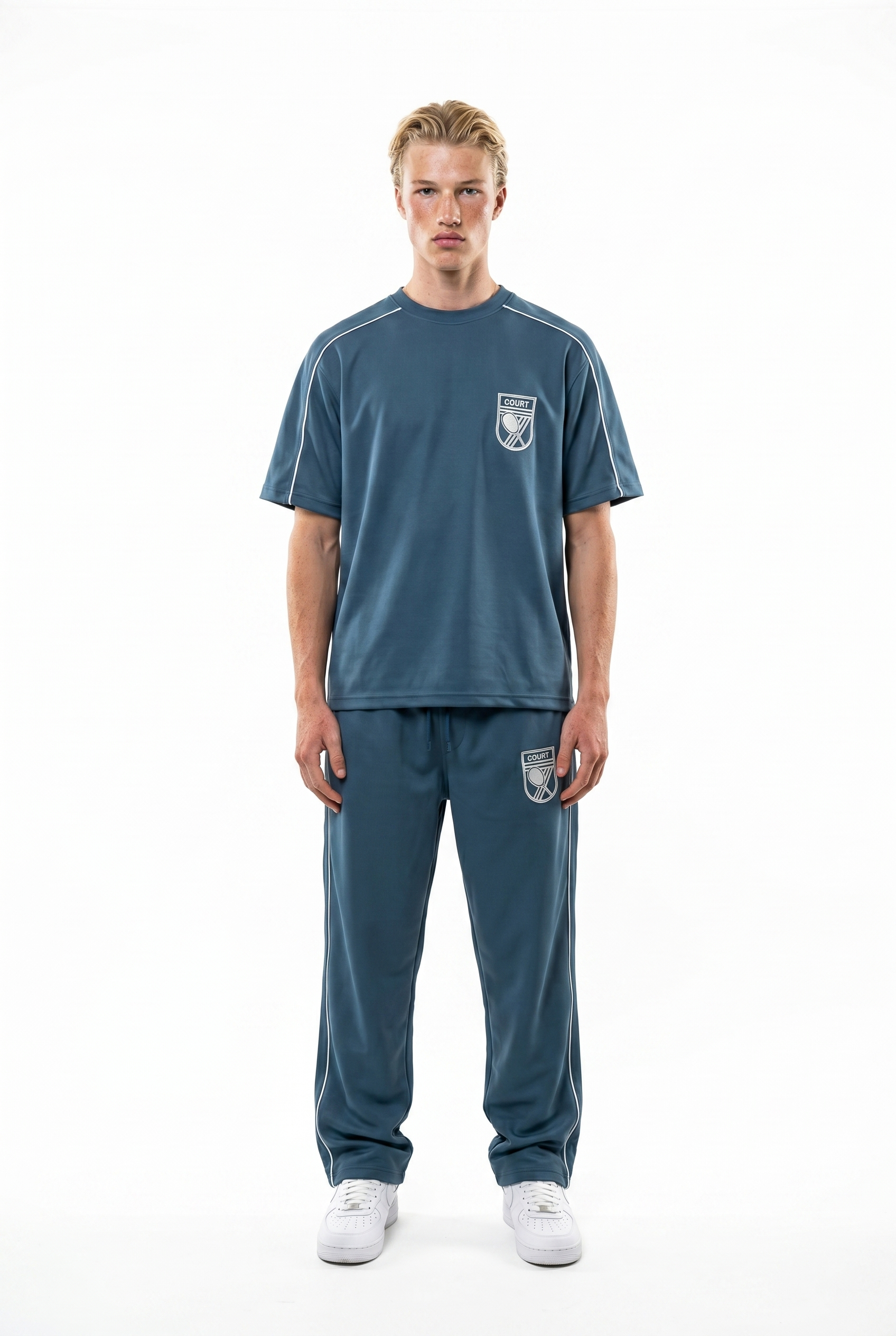 Court Regular Fit Set Petrol Blue