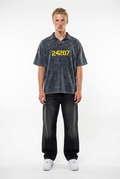 24207 Washed Oversized T-Shirt Black
