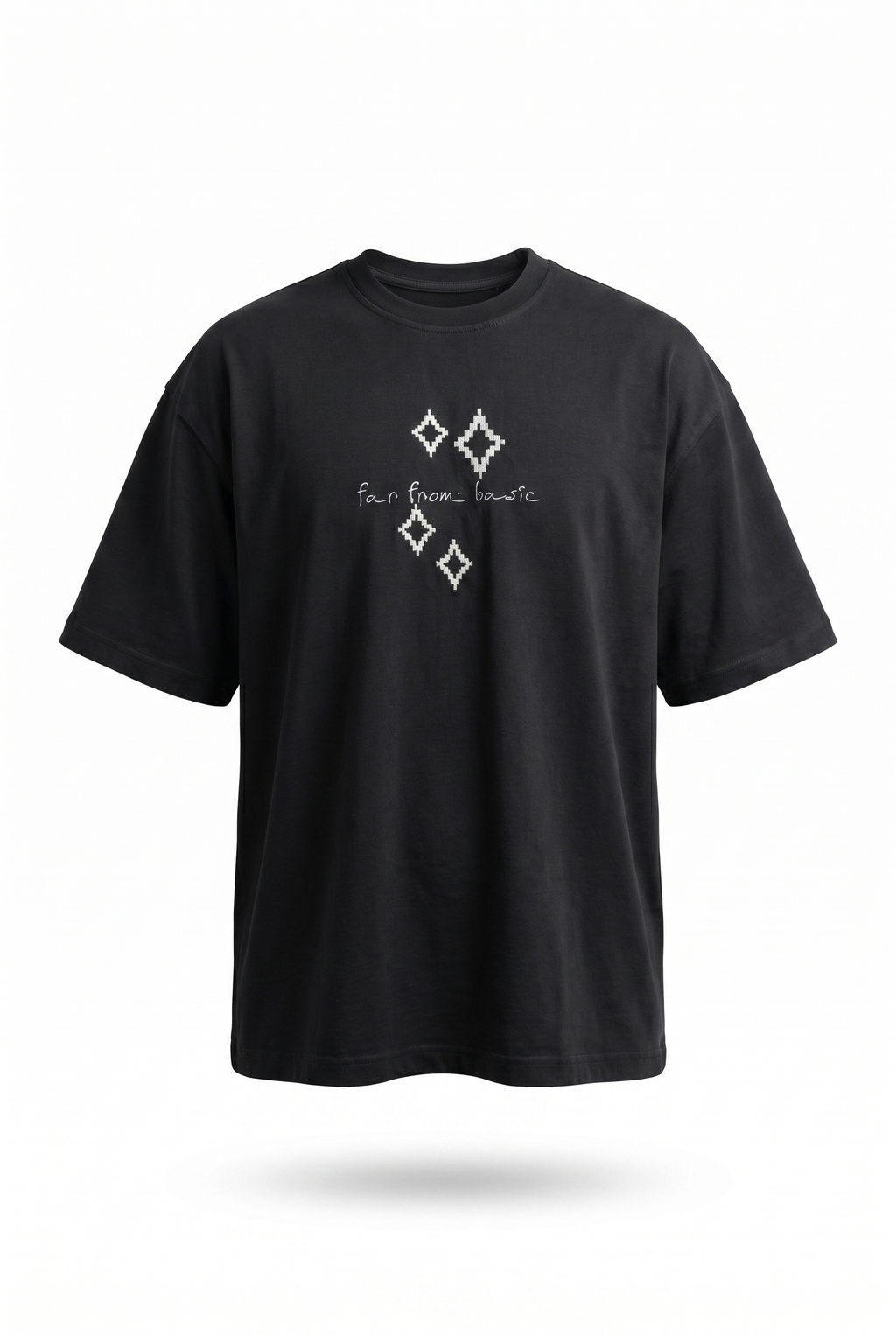 FFB Embroidered Oversized T-Shirt Black