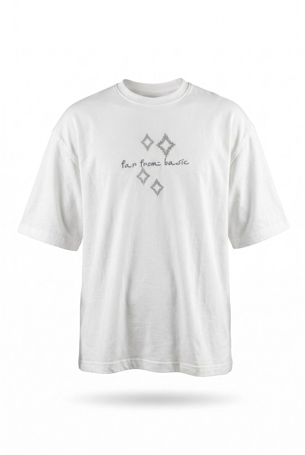 FFB Embroidered Oversized T-Shirt Ecru