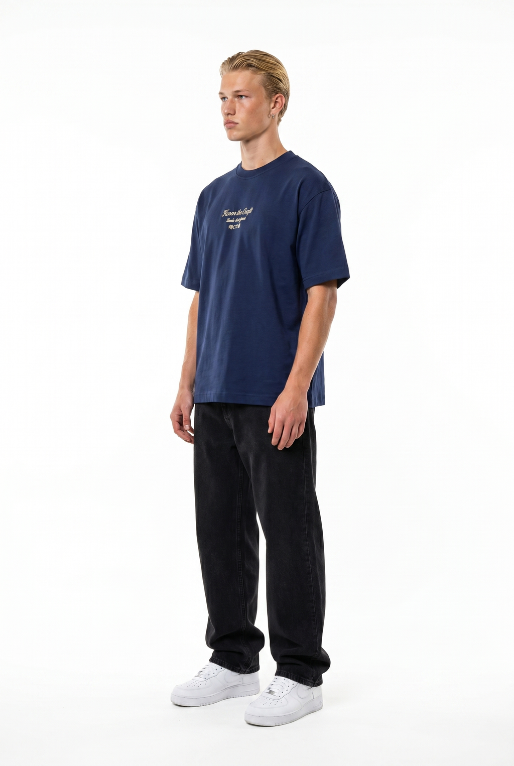 Craft Oversized T-Shirt Navy