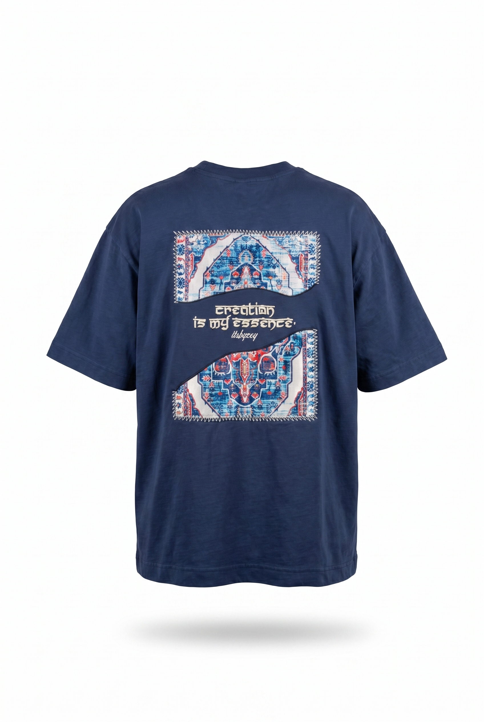 Itsbyzey Oversized T-Shirt Navy