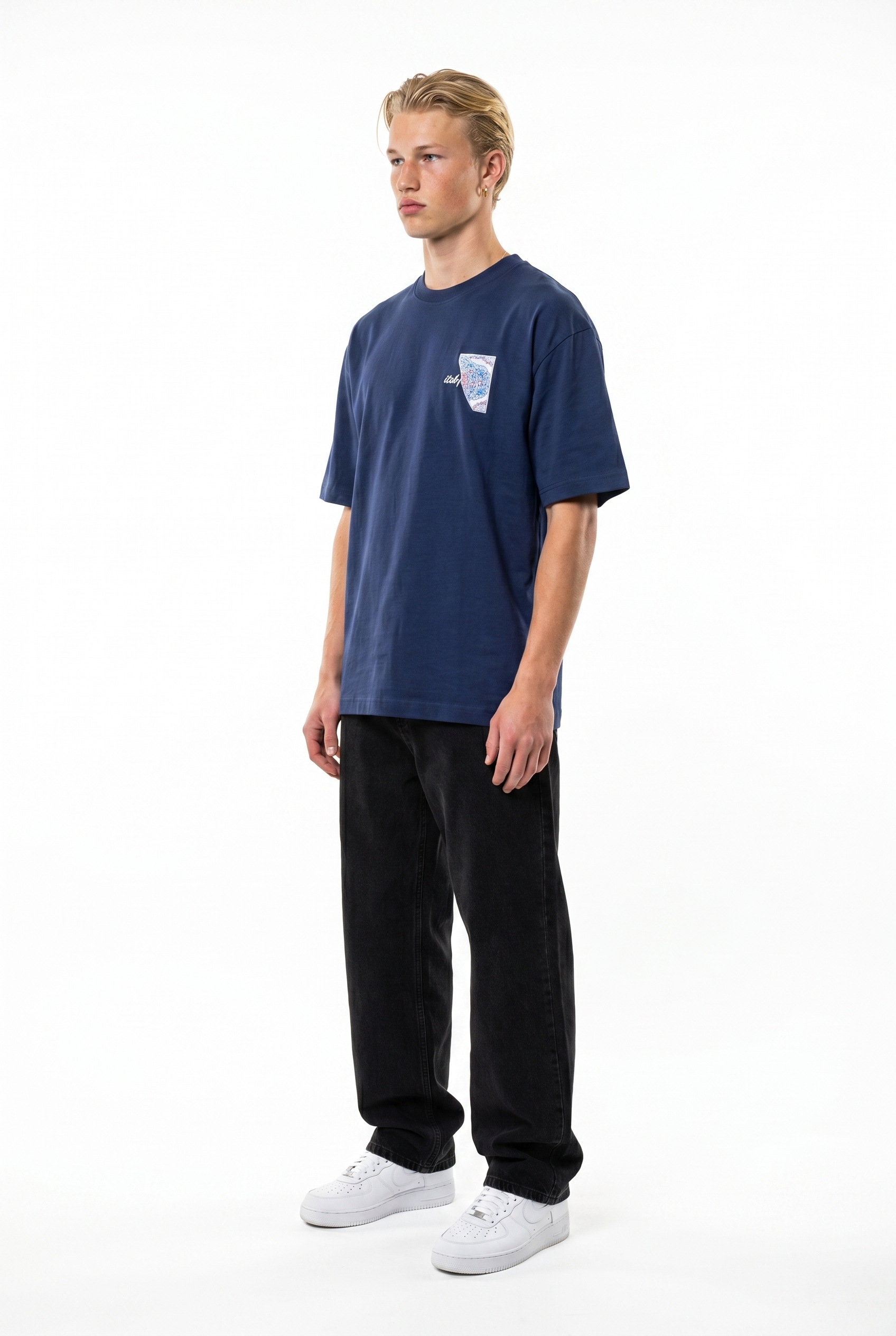 Itsbyzey Oversized T-Shirt Navy