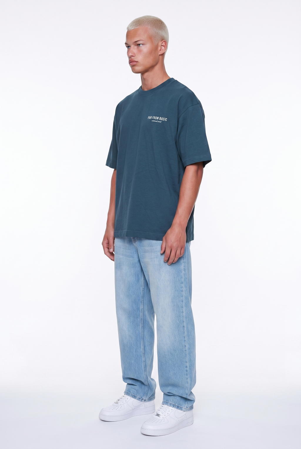 Respire x Itsbyzey Oversized T-Shirt Petrol Blue